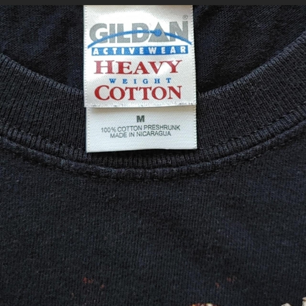 Vtg 2000s UNEARTH Metalcore Band T-Shirt Gildan Heavy Cotton Black Medium M - Picture 3 of 5